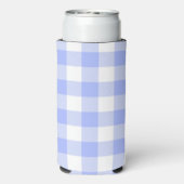 Blue Gingham Selters Dosenkühler (Seltzer Rückseite)