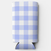 Blue Gingham Selters Dosenkühler (Vorderseite)