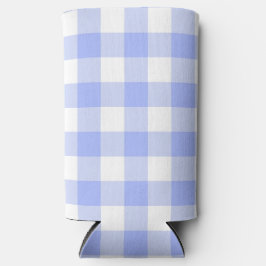 Blue Gingham Selters Dosenkühler