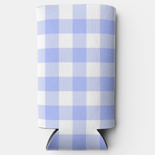 Blue Gingham Selters Dosenkühler (Vorderseite)