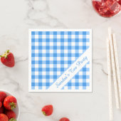 Blue Gingham Serviette (Beispiel)