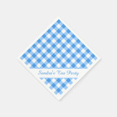 Blue Gingham Serviette (Ecke)