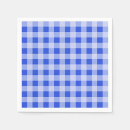 Blue Gingham Serviette