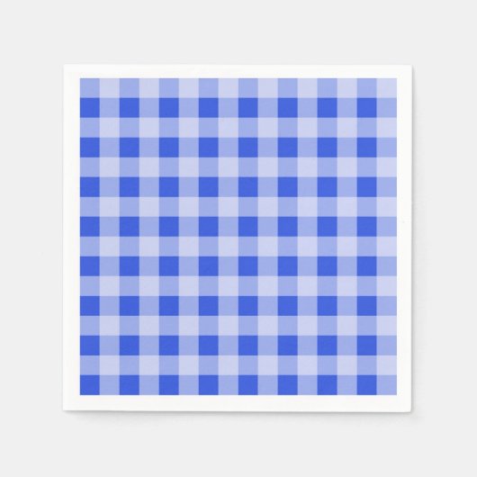 Blue Gingham Serviette (Vorderseite)