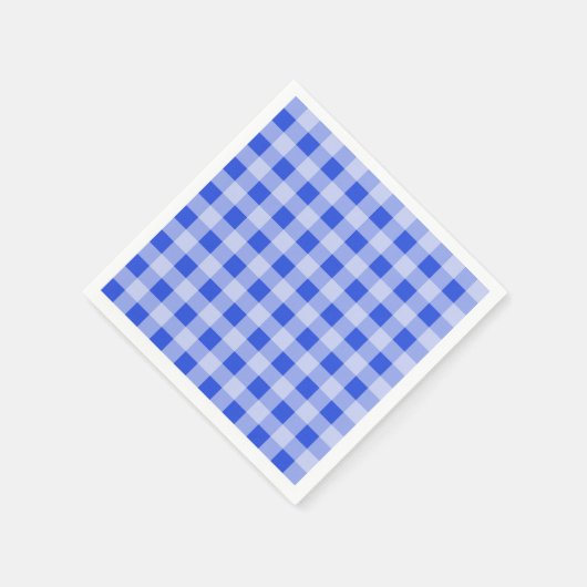 Blue Gingham Serviette (Ecke)