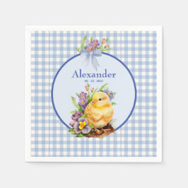 Blue Gingham Serviette