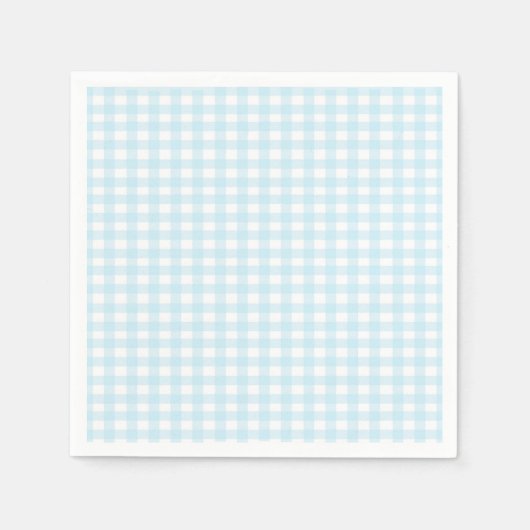 Blue Gingham Serviette (Vorderseite)