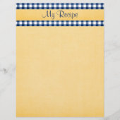 Blue Gingham Stationery (Vorderseite)