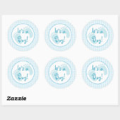 Blue Gingham Sticker (Blatt)