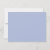 Blue Gingham Stork Nursery Note Card Einladung (Rückseite)