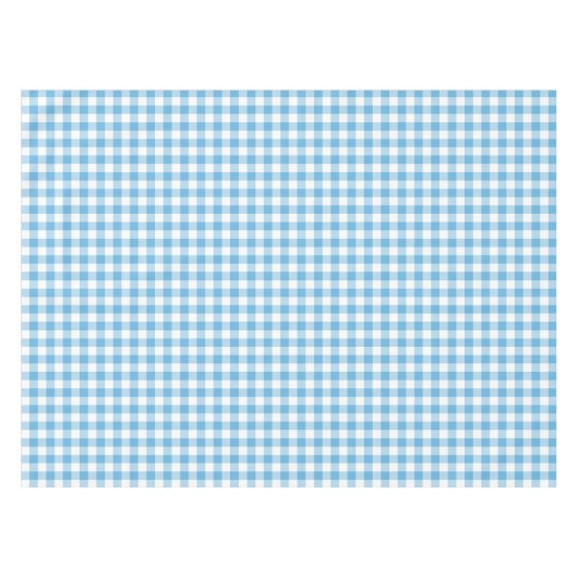 Blue Gingham Tischdecke (Vorderseite (Horizontal))
