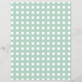 Blue Gingham und White Paper Sheet