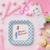 Blue Gingham Upsherin Paper Teller (Party)