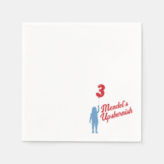 Blue Gingham Upshernish Personalisiert Napkin Serviette