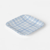 Blue Gingham Watercolor Paper Teller (Gewinkelt)