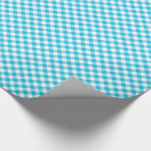 "Blue Gingham Wrapping Paper" Geschenkpapier (Ecke)