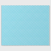"Blue Gingham Wrapping Paper" Geschenkpapier (Flach)
