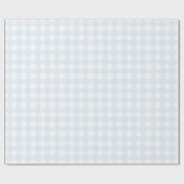 Blue Gingham Wrapping Paper Geschenkpapier (Flach)