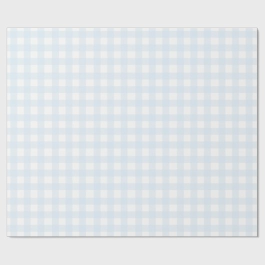 Blue Gingham Wrapping Paper Geschenkpapier (Flach)