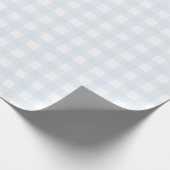 Blue Gingham Wrapping Paper Geschenkpapier (Ecke)