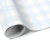 Blue Gingham Wrapping Paper Geschenkpapier (Rolleneckpunkt)