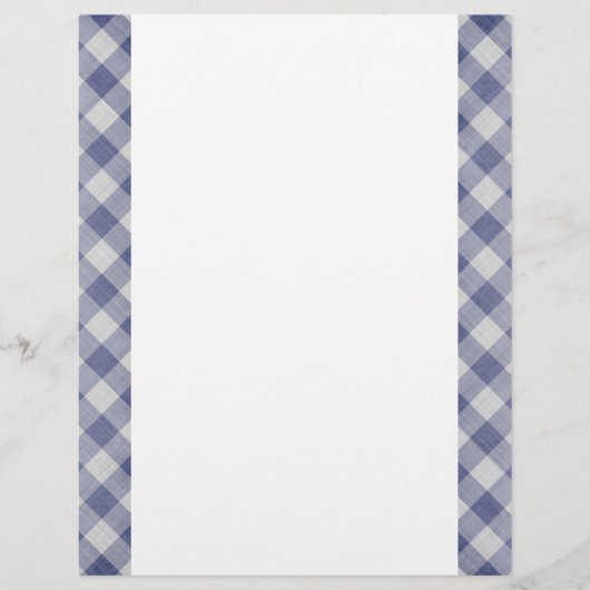 Blue Gingham zweiseitiges Papier (Vorderseite)