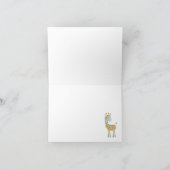 Blue Giraffe Faltschachtel Danke Notiz (Innenseite)