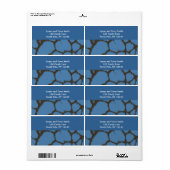 Blue Giraffe Fur Muster (Vorne)