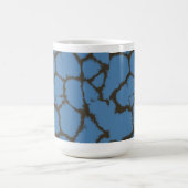 Blue Giraffe Fur Muster Kaffeetasse (Mittel)