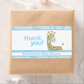 Blue Giraffe Maßgeschneiderte große Wasser Flasche (Insitu)