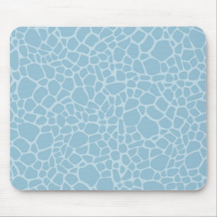 Blue Giraffe Print Mousepad