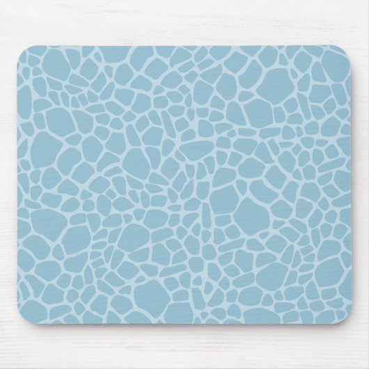 Blue Giraffe Print Mousepad (Vorne)