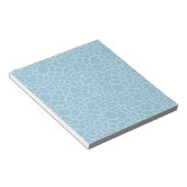 Blue Giraffe Print Notizblock (angewinkelt)