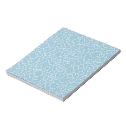 Blue Giraffe Print Notizblock (Rotiert)
