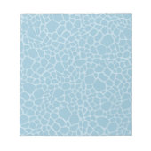 Blue Giraffe Print Notizblock (Vorderseite)
