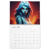 Blue Girl Calendar Kalender (Jan 2027)