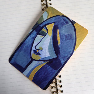 Blue Girl Dankeskarte