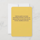 Blue Girl Dankeskarte (Rückseite)