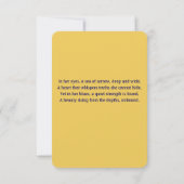 Blue Girl Dankeskarte (Rückseite)