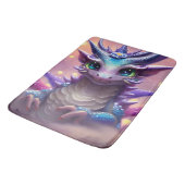 Blue Girl Dragon Badematte (Schrägansicht)