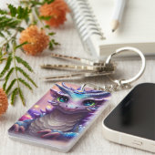 Blue Girl Dragon Schlüsselanhänger (Vorderseite rechts)