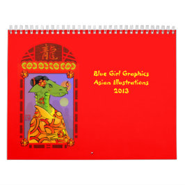 Blue Girl Graphics Asia Calendar 2013 Kalender