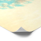 Blue Girl Print Poster (Ecke)