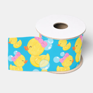 Blue Girl Rubber Ducky Ripsband