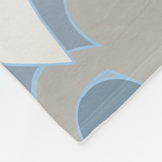 Blue Glacier Ice Fleecedecke (Ecke)