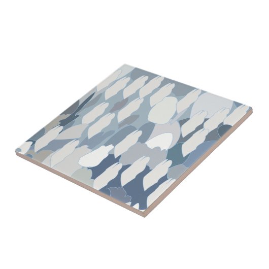 Blue Glacier Ice Fliese (Seite)