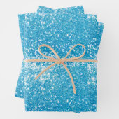 Blue Glitter Geschenkpapier Set (Beispiel)