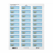 Blue Glitzer 30 und Fabulous Return Address Label (Vorne)