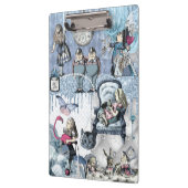 Blue Glitzer Alice im Wunderland Klemmbrett (Links)