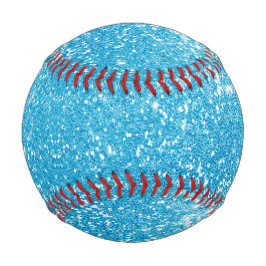Blue Glitzer Baseball
